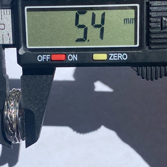 925 sterling silver braid style fidget ring✨ - Picture 14 of 15